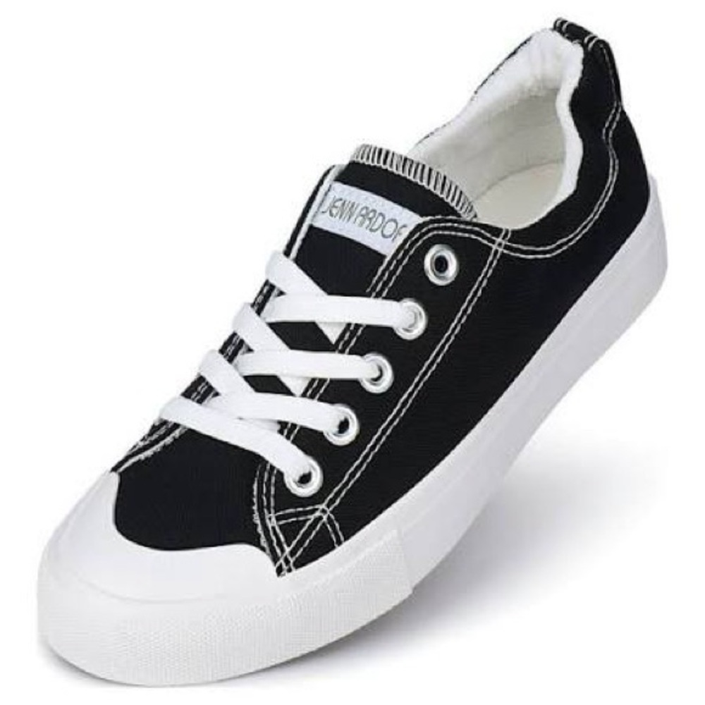 Jenn Ardor Black and White Sneakers